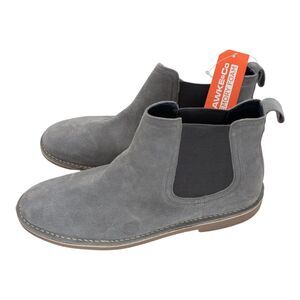 Hawke & Co Men's Skylark Gray Suede & Textile Chelsea Boots Round Toe 11 Classic